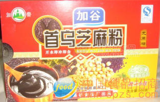 首烏芝麻粉（有糖）（無糖）兩類