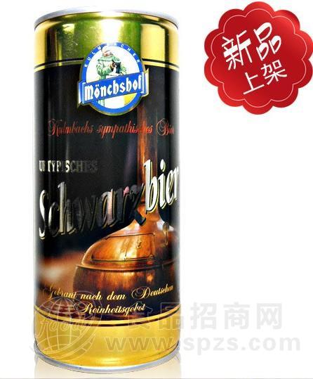 德国猛士黑啤酒（1L听装）