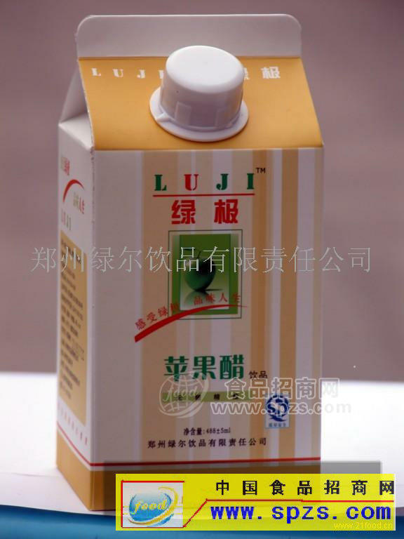 绿极500ml纸盒装苹果醋招商