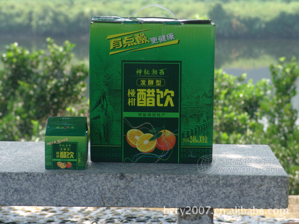 供應神秘湘西椪柑果醋飲料248ml