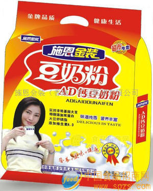 施恩金装牛奶加钙豆奶粉
