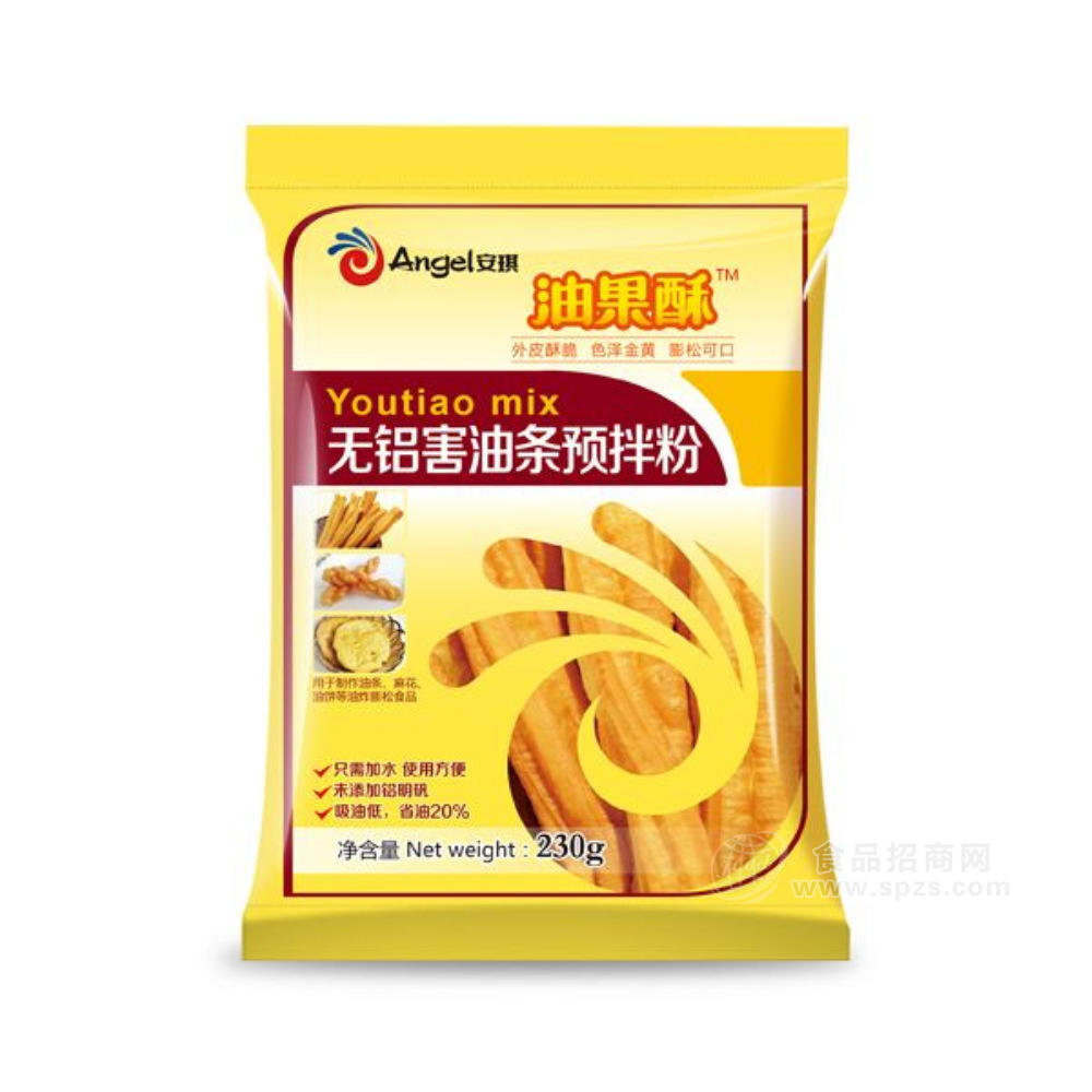 供应轻松做油条 安琪油果酥油条预拌粉230克/袋