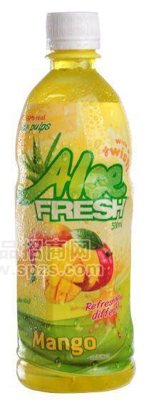 供應(yīng)Aloe Fresh 芒果口味100%庫拉索 蘆薈顆粒飲料