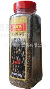 供应满头汗牌粗黑胡椒粉广州调料批发壹康调味品安全瓶装453g