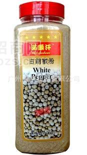 供应满头汗牌白胡椒粉广州调味品批发瓶装510g