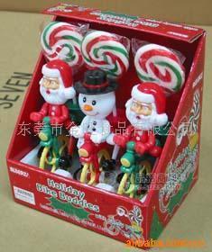 圣诞节单车棒棒糖