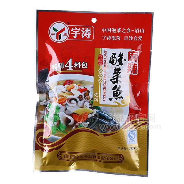 ·宇涛 麻辣酸菜鱼 酱腌菜 280g 