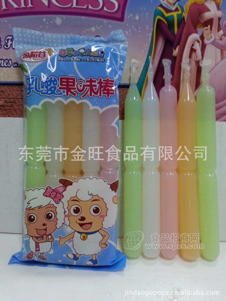 供應(yīng)金稻谷850ML喜羊羊與灰太狼乳酸棒冰（85ML*10支）