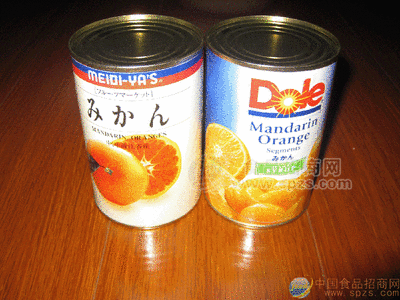 桔子罐头系列产品