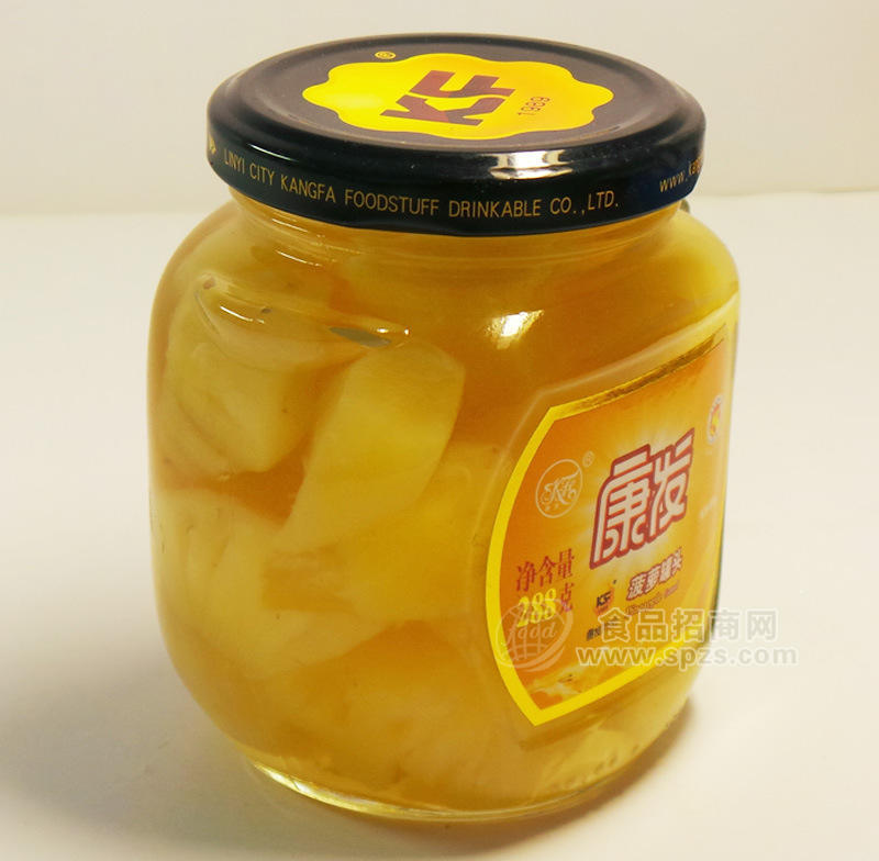 供應康發(fā)288g菠蘿罐頭