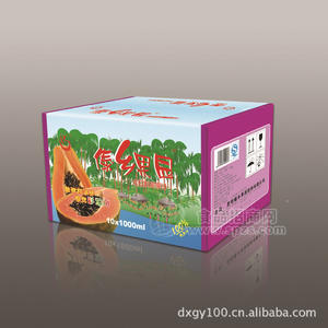 饮料 云南特产 100%含量1000ml纸盒装木瓜纯果汁