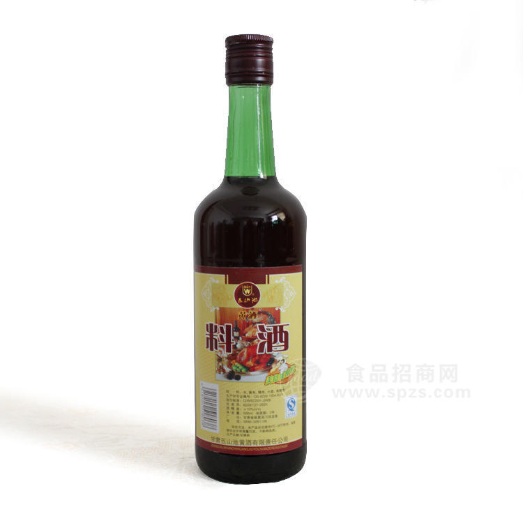 供應(yīng)甘肅五山池黃酒 料酒黃酒500ml