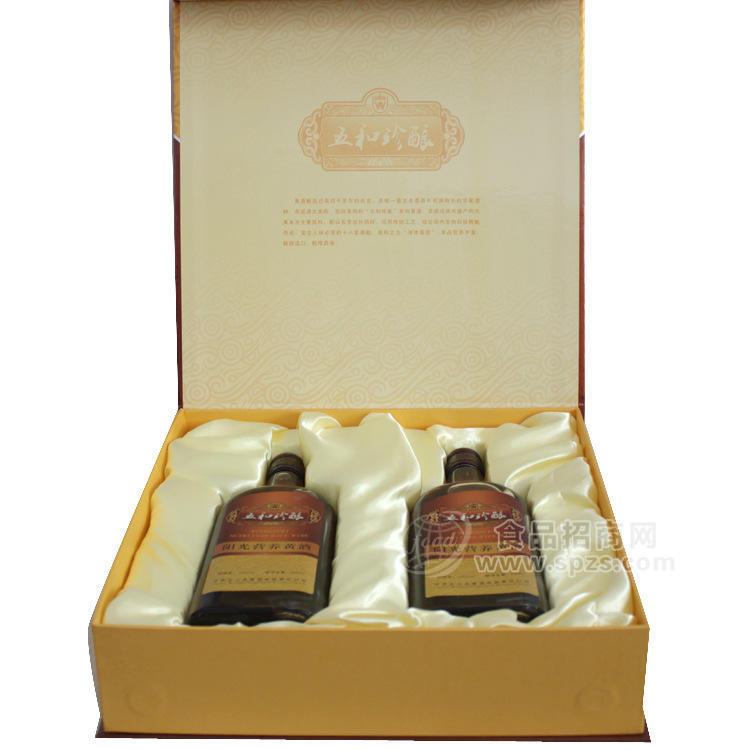 供應(yīng)甘肅五山池黃酒 五合珍釀陽(yáng)光黃酒禮盒500ml