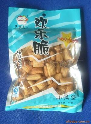 休閑膨化食品 雪人歡樂脆系列 小漢堡