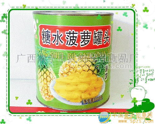 3000克糖水菠萝罐头