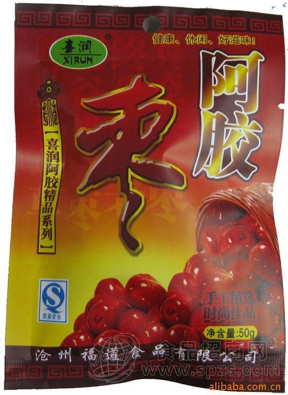 喜润牌50克阿胶枣（蜜饯类休闲食品）
