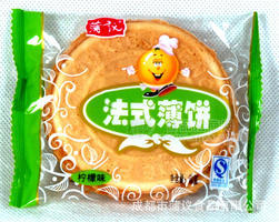 優(yōu)質(zhì)餅干糕點(diǎn)膨化食品 蒲議法式煎餅檸檬味散裝