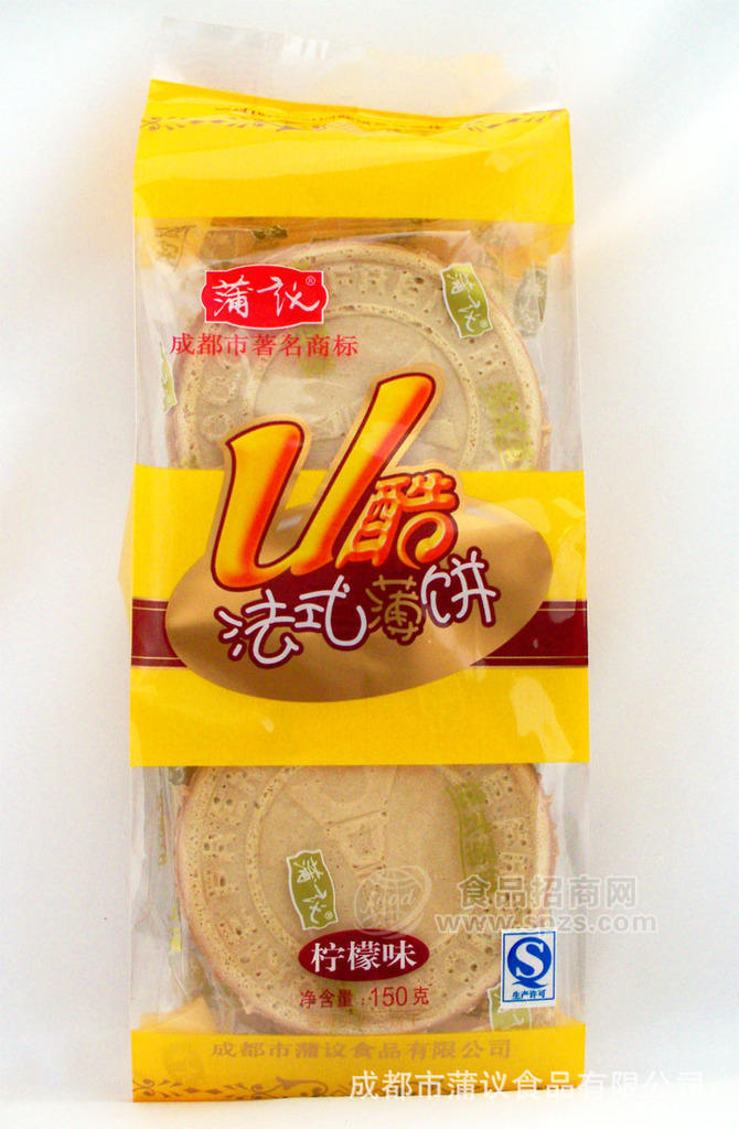 优质零食 法式煎饼柠檬味