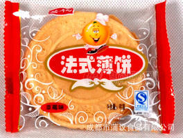 餅干糕點(diǎn) 四川特產(chǎn)休閑食品代理 蒲議法式煎餅草莓味散裝