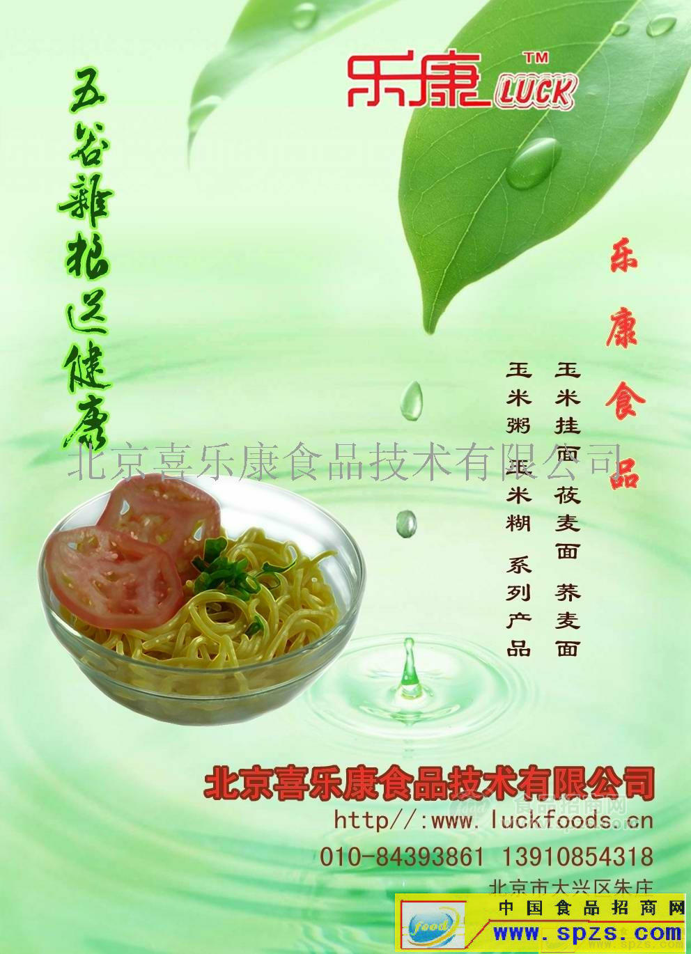 膳食纖維玉米掛面誠招代理商