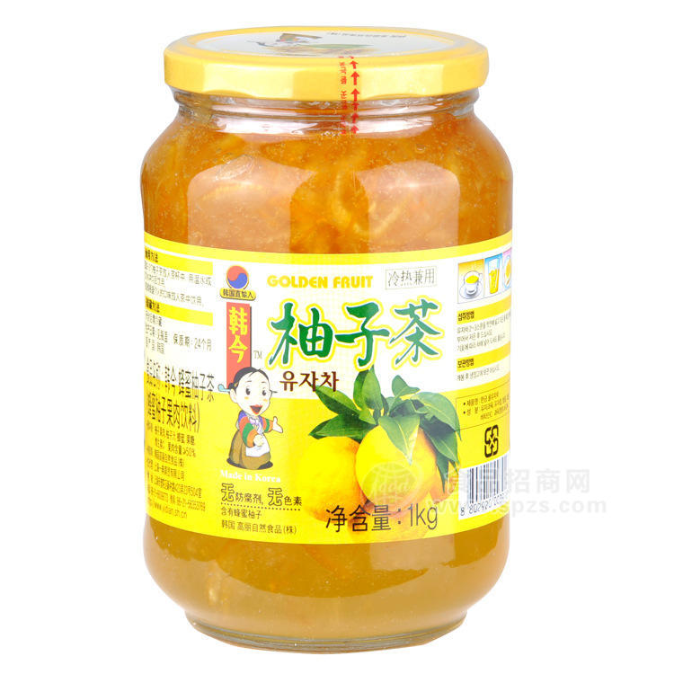 供應(yīng)韓國進口 韓今蜂蜜柚子茶1kg