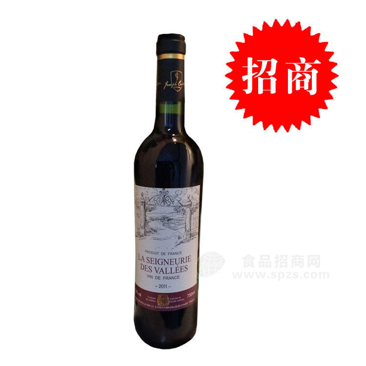 全店混批 法國(guó)進(jìn)口紅酒 威儀公爵干紅葡萄酒 6瓶/箱