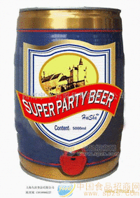低价位桶装5L黑啤酒