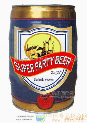 低价位桶装5L黑啤酒