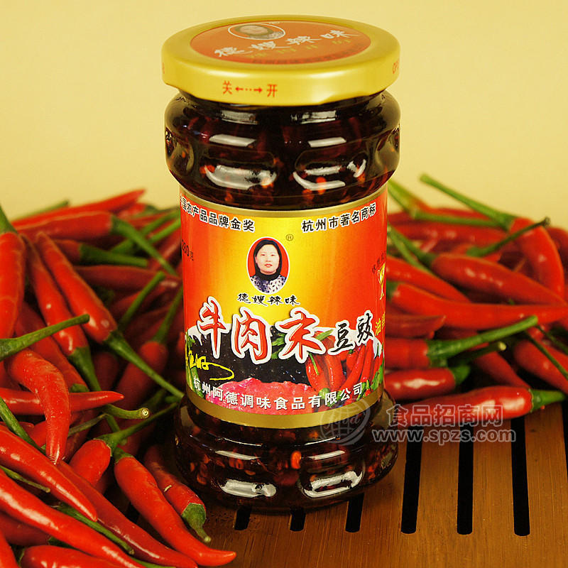 供应鲜辣酱 德嫂牛肉末豆豉辣酱 微辣