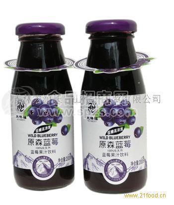 供應(yīng)民得福原森藍(lán)莓果汁飲料200ml