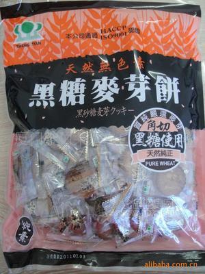 臺(tái)灣進(jìn)口 昇田黑糖麥芽餅500g 25包/箱