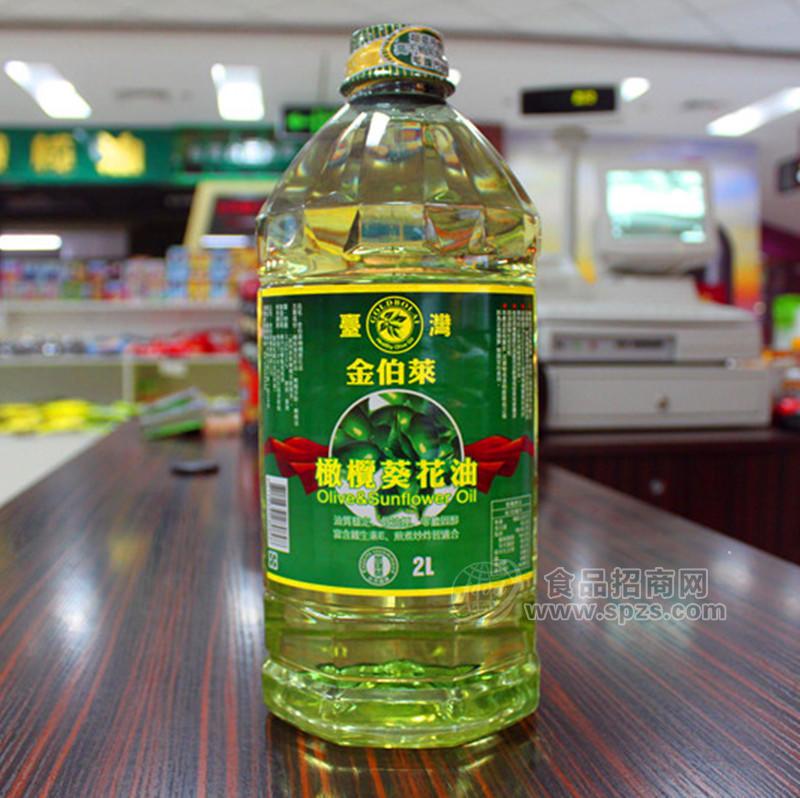 臺灣進(jìn)口食品 金伯萊橄欖葵花油2L裝 6瓶/箱
