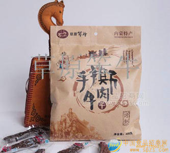 內(nèi)蒙特產(chǎn) 草原笨牛 風(fēng)干牛肉干 手撕348g