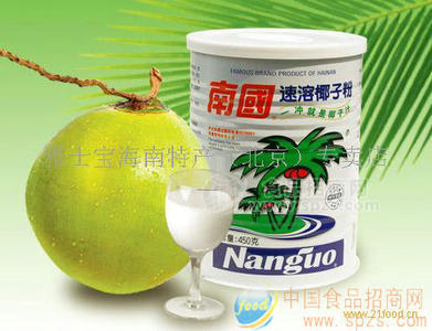 南國(guó)牌速溶椰子粉（罐裝）450克