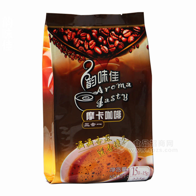 供应咖啡原料独立包装15条*15g摩卡咖啡