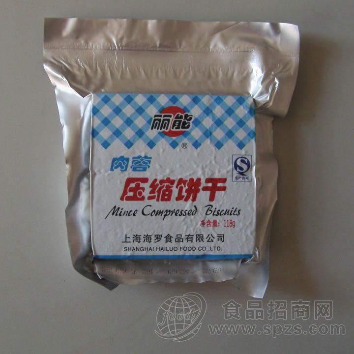 供应118克 丽能 压缩饼干 肉蓉味