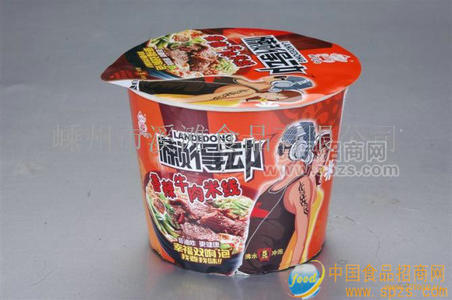 懶得動(dòng)香辣牛肉方便米線