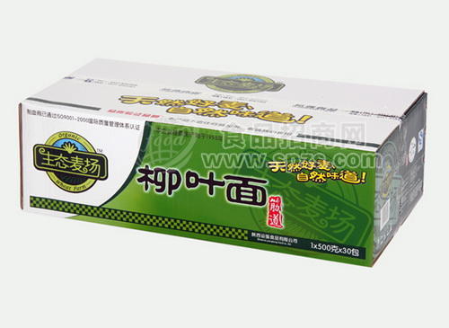 “生態(tài)麥場”牌柳葉面