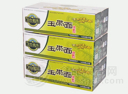 “生态麦场”牌玉带面