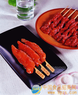 川香烤鸡柳和烤牛肉串