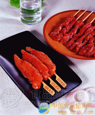 川香烤鸡柳和烤牛肉串