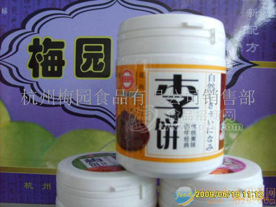 100g口香糖瓶裝李餅