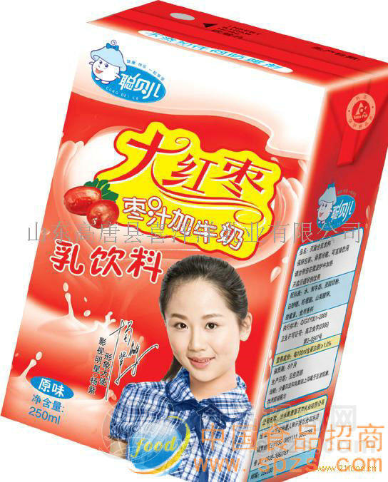 供应大红枣乳饮料