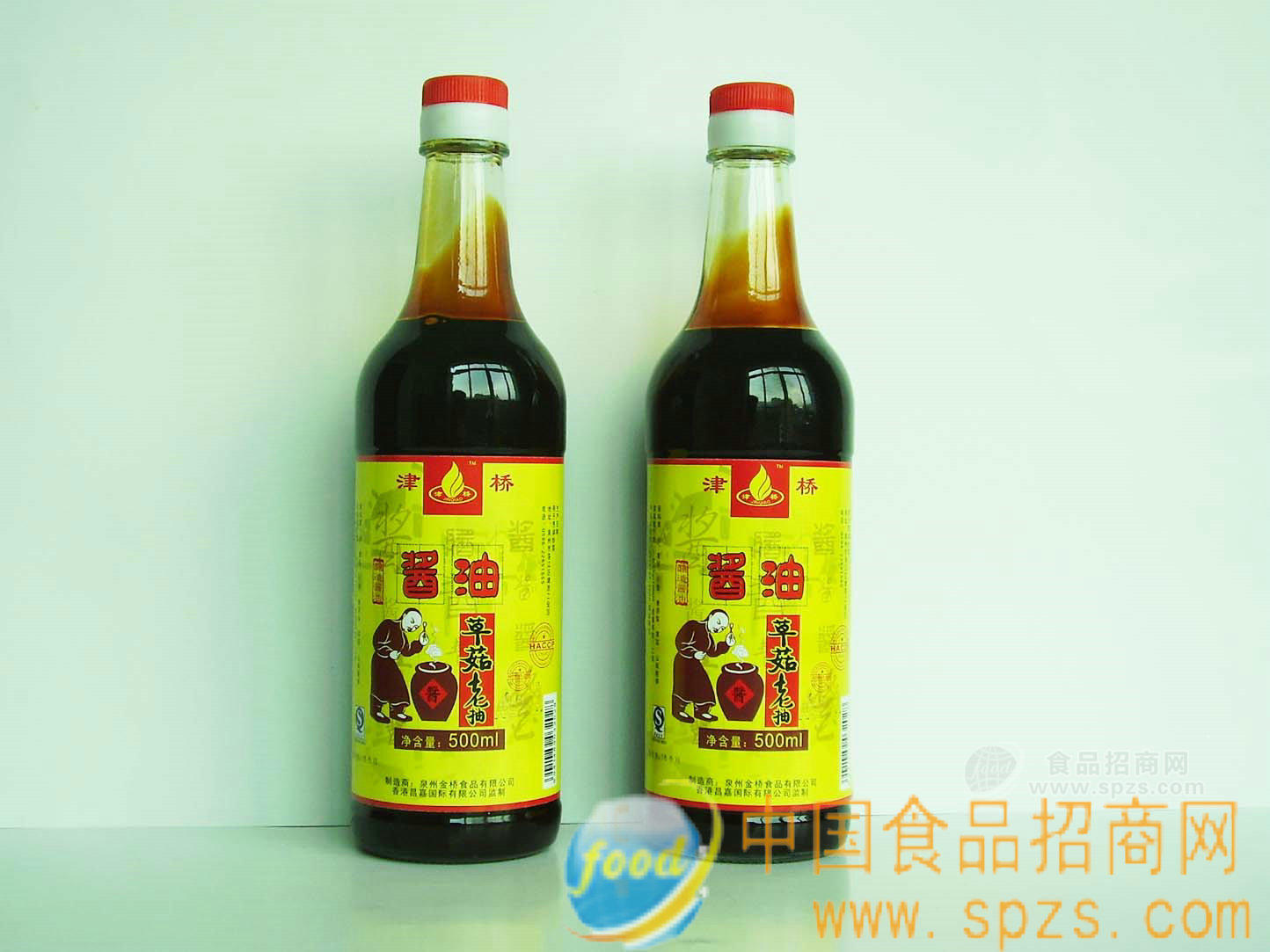 津橋草菇老抽醬油500ml