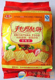 草莓派夹心威化饼