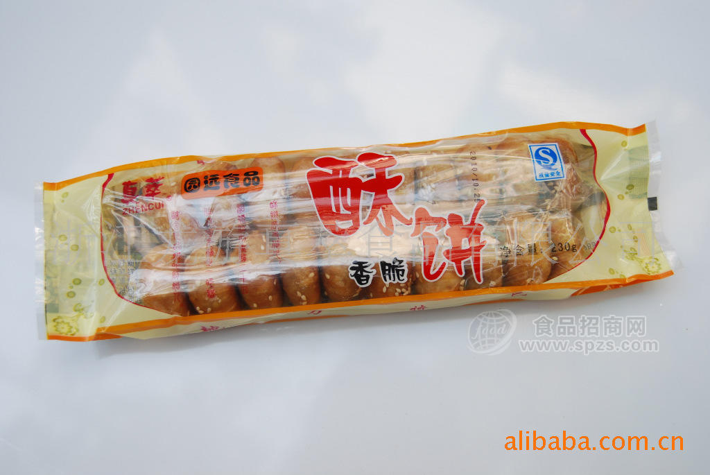 供應(yīng)食品，糕點(diǎn)餅干，真萃酥餅1*190克*25包雙排裝