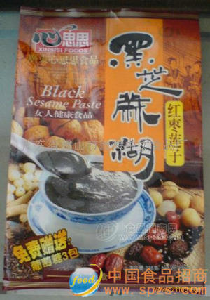 红枣莲子黑芝麻糊