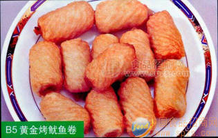 黄金烤鱿鱼卷