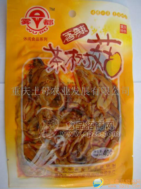 供應(yīng)香辣茶樹(shù)菇休閑小食品