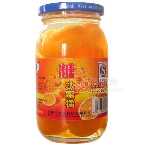 糖水蜜橘罐头全国招商